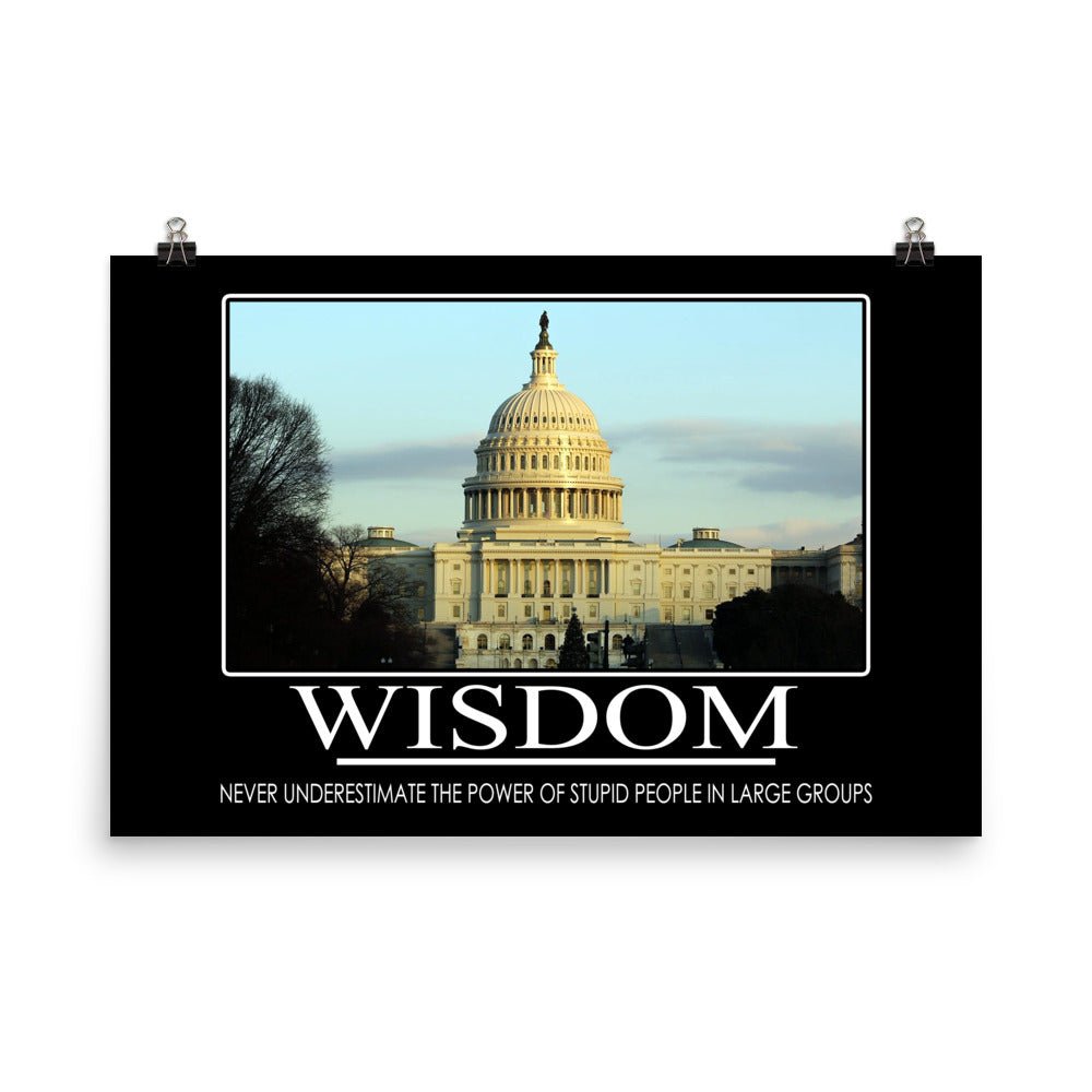 U.S. Capitol Wisdom Demotivational Poster