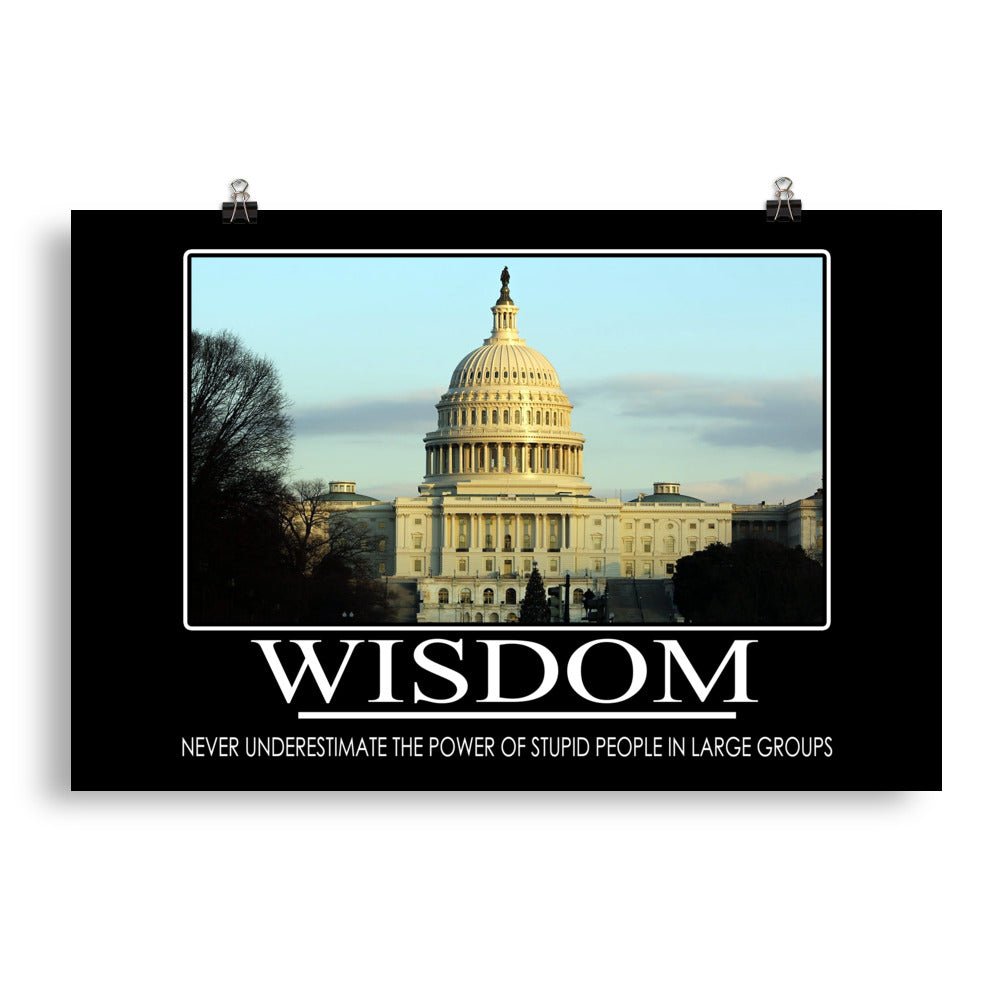 U.S. Capitol Wisdom Demotivational Poster