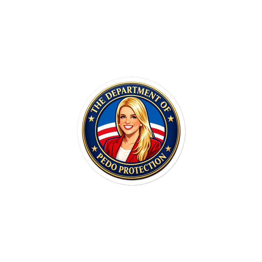 U.S. Department Of Pedo Protection Parody Sticker