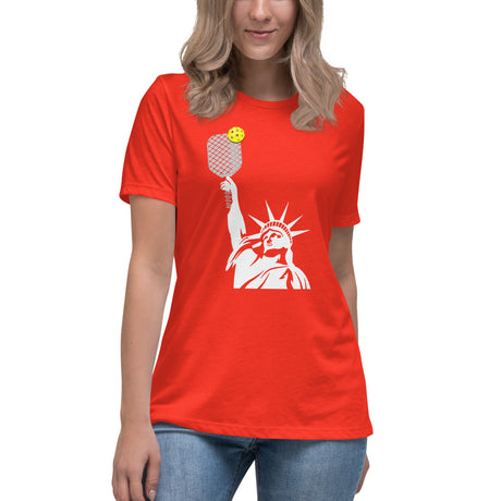 Pickleball Women's Shirt - Libertarian Country