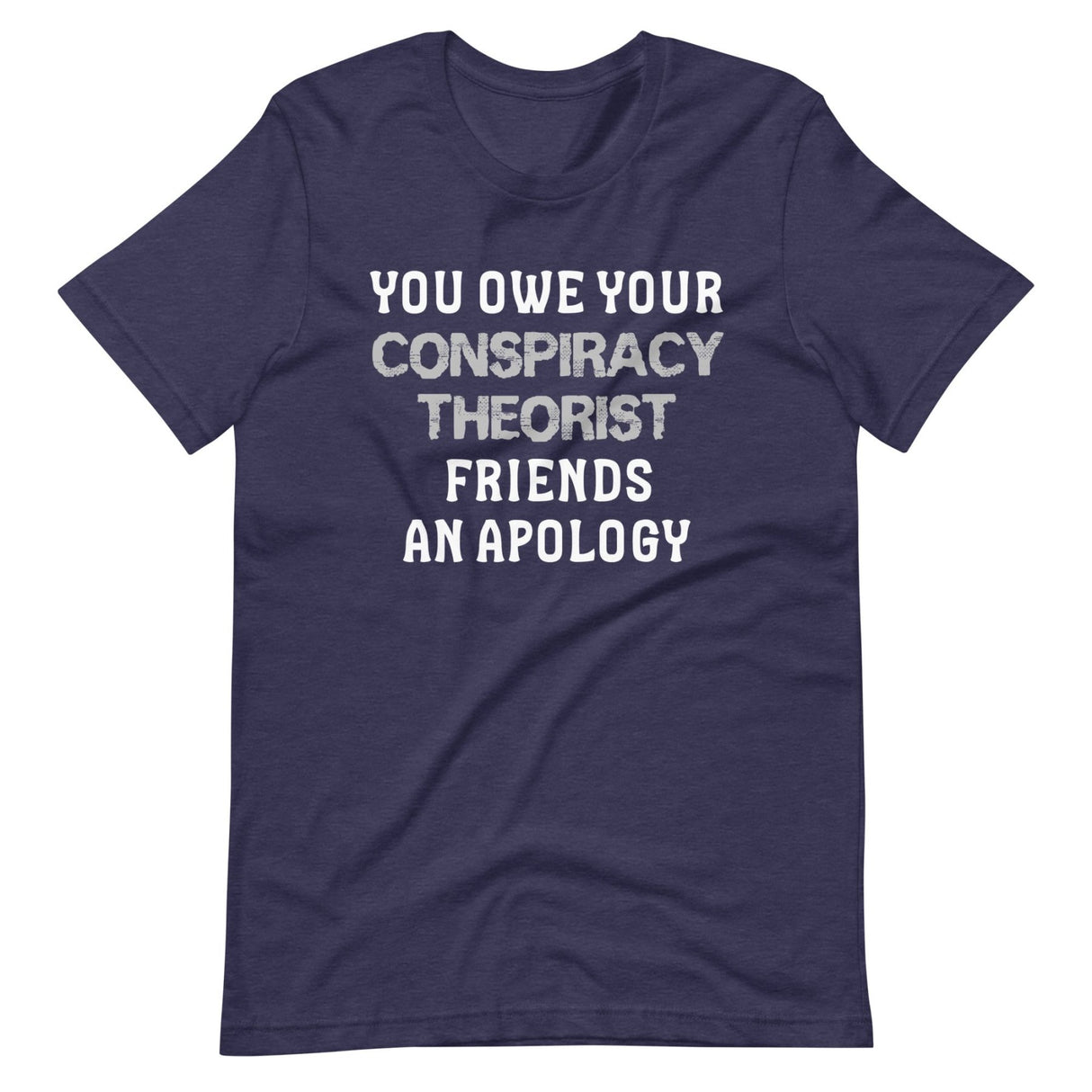 You Owe Your Conspiracy Theorist Friends An Apology Shirt