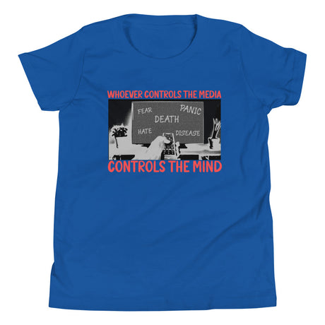 Whoever Controls The Media Youth Shirt - Libertarian Country