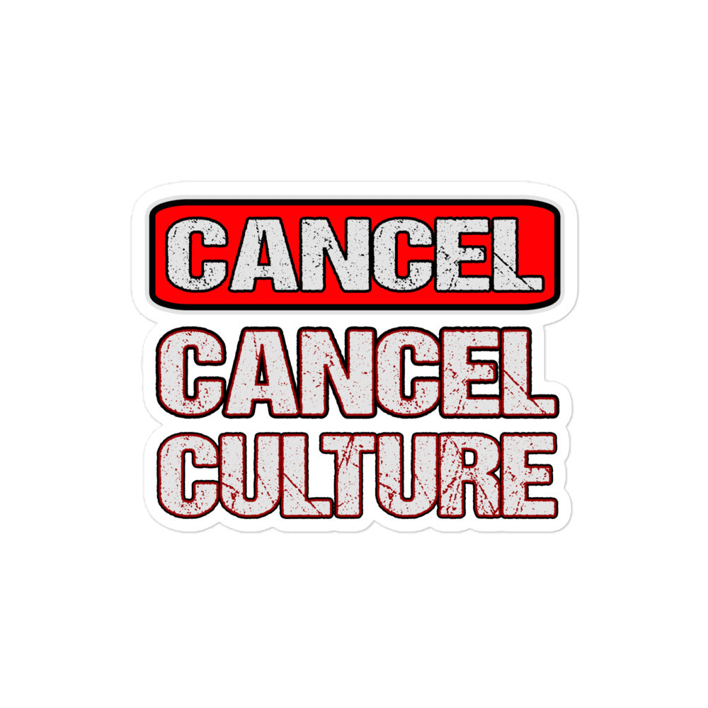 Cancel Cancel Culture Sticker - Libertarian Country