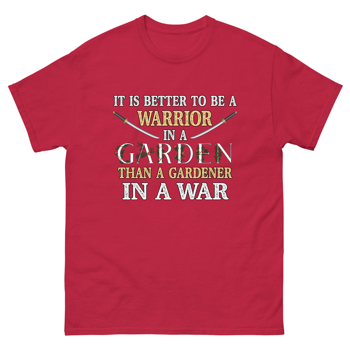 Warrior in a Garden Heavy Cotton Shirt - Libertarian Country