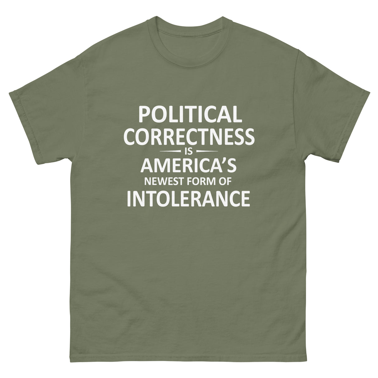 Political Correctness Intolerance Heavy Cotton Shirt - Libertarian Country