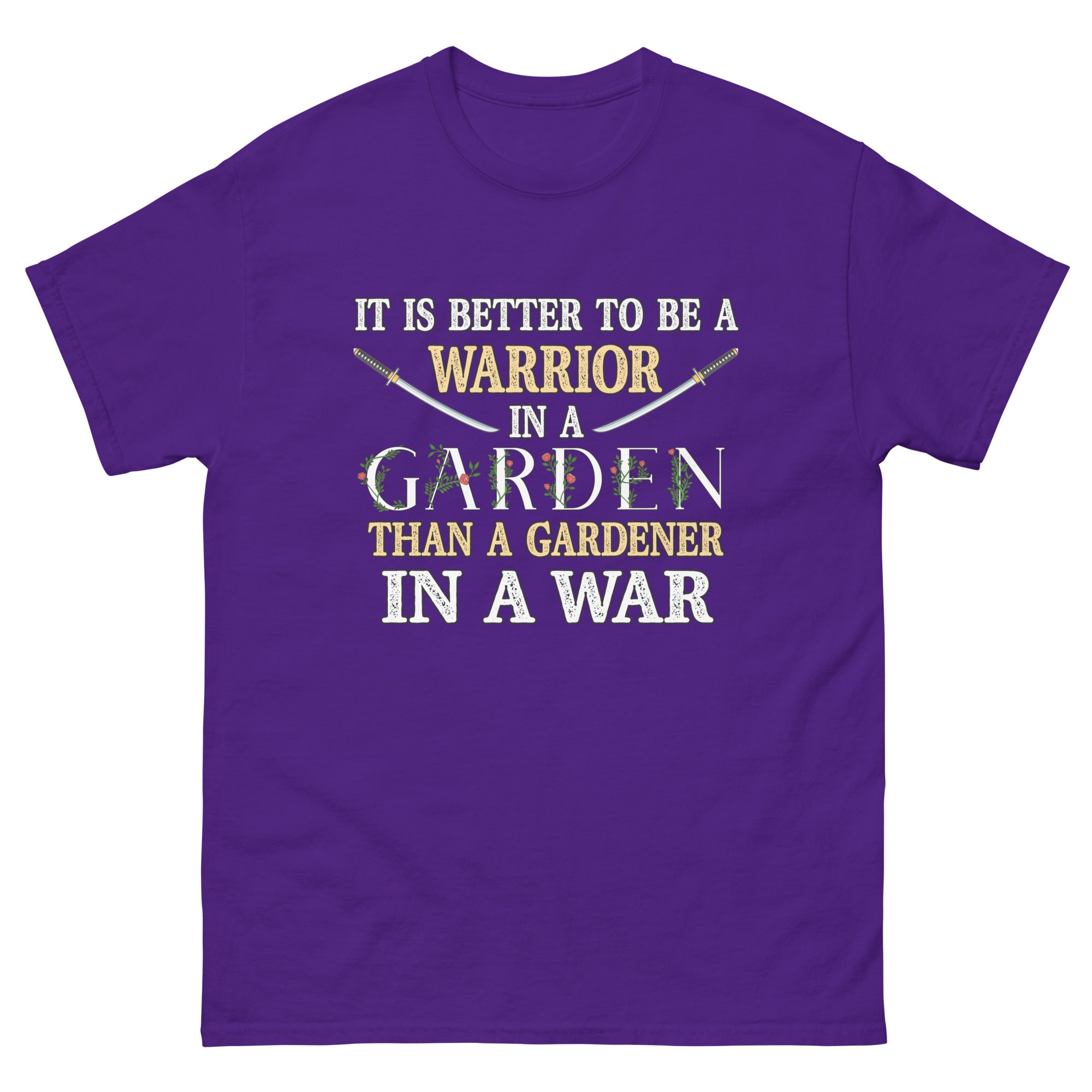 Warrior in a Garden Heavy Cotton Shirt - Libertarian Country