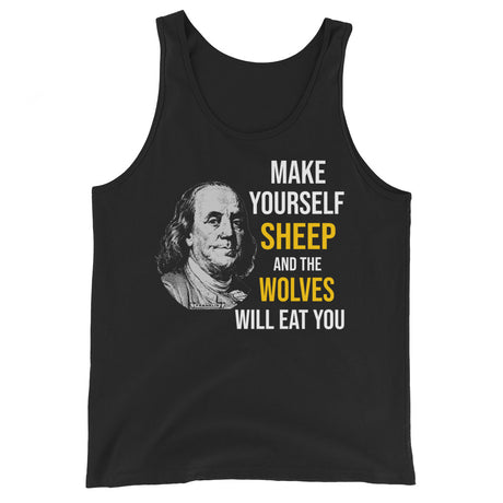 Ben Franklin Sheep and Wolves Premium Tank Top