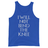 I Will Not Bend The Knee Premium Tank Top - Libertarian Country