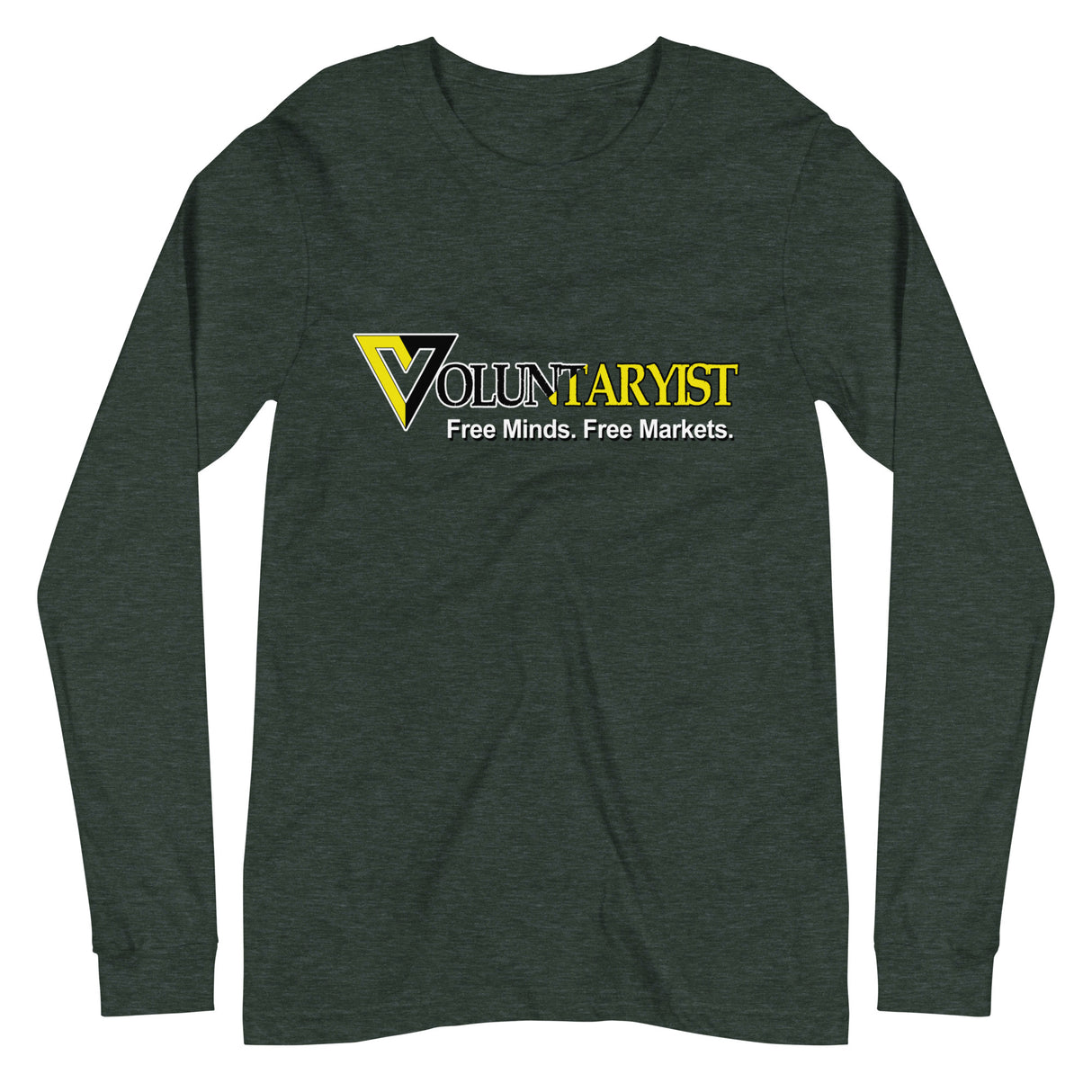 Voluntaryist Free Minds Free Markets Premium Long Sleeve Shirt - Libertarian Country