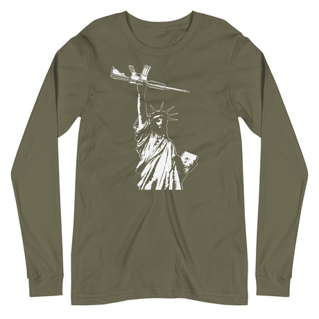 Statue of Liberty AR-15 Long Sleeve Shirt - Libertarian Country