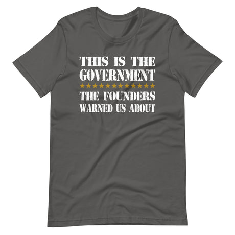 Government Founders Warned Us About Shirt - Libertarian Country