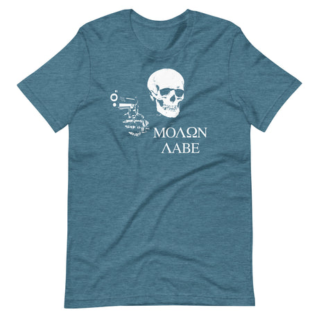 Molon Labe Skull Shirt - Libertarian Country