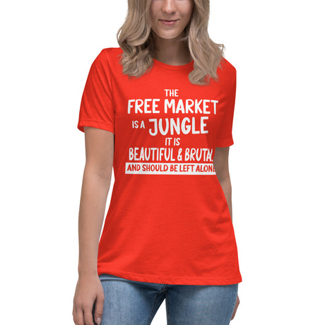 The Free Market Jungle Women's Shirt - Libertarian Country