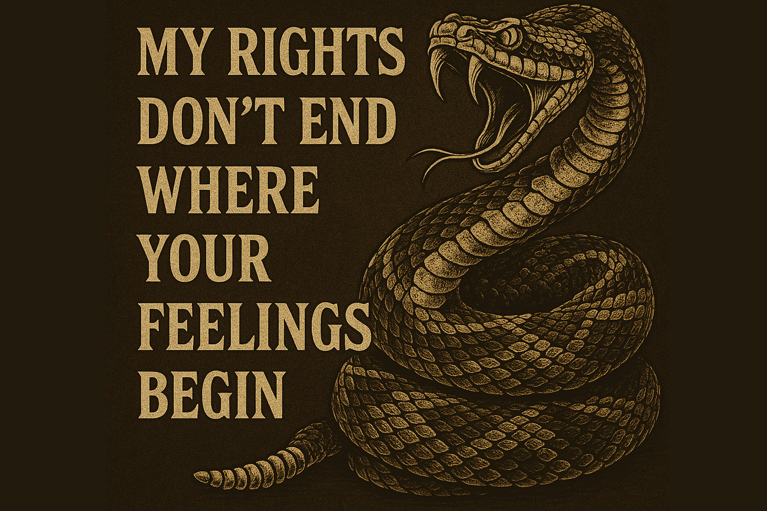 My Rights Don't End Where Your Feelings Begin - Libertarian Country