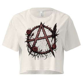 Anarchy Rose Wreath Women's Crop Top