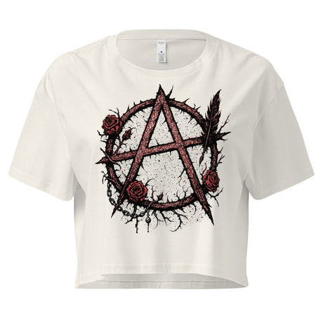 Anarchy Rose Wreath Women's Crop Top