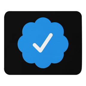 Blue Check Verified Mouse Pad