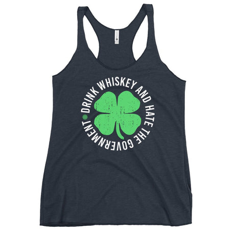 Drink Whiskey And Hate The Government Women's Racerback Tank