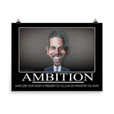 Hunter Biden Ambition Demotivational Poster