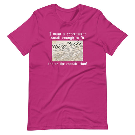 Government Small Enough To Fit Inside The Constitution Shirt