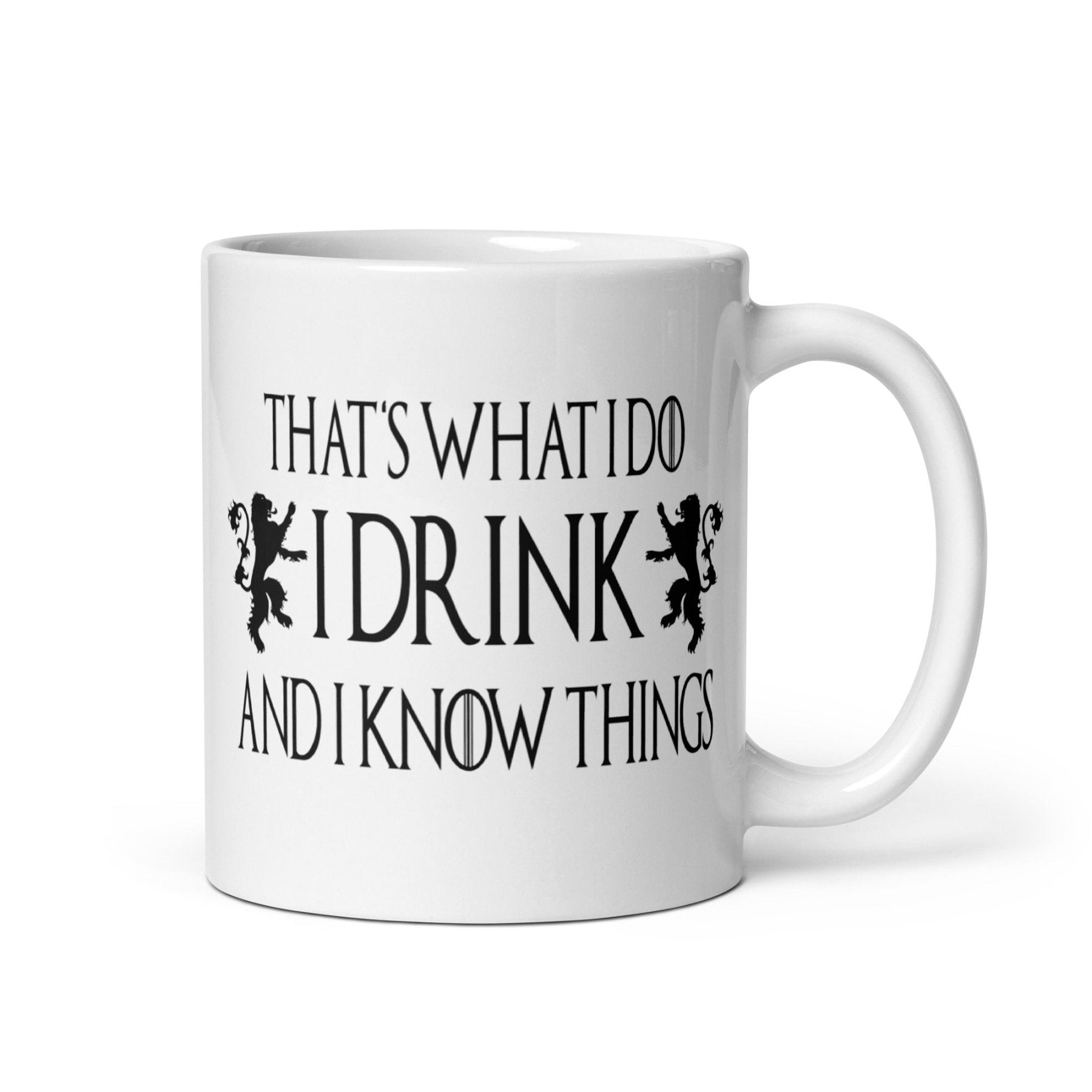 mug-tastic I Drink and I Know Things (That's What I Do) - Grande 443ml - Tazza da Caffè in Ceramica mug-tastic I Drink and I Know Things (That's What I Do) - Grande 443ml - Tazza da Caffè in Ceramica