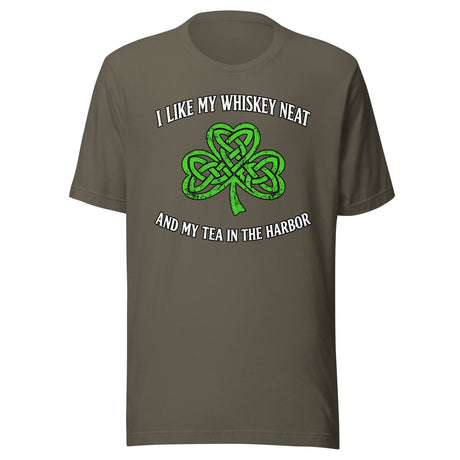 I Like My Whiskey Neat And My Tea In The Harbor Shirt