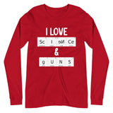 I Love Science and Guns Premium Long Sleeve Shirt