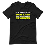 It Is Dangerous To Be Right When The Government is Wrong Shirt