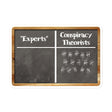 Experts vs. Conspiracy Theorists Sticker
