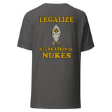 Legalize Recreational Nukes Back Print Shirt