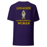 Legalize Recreational Nukes Back Print Shirt
