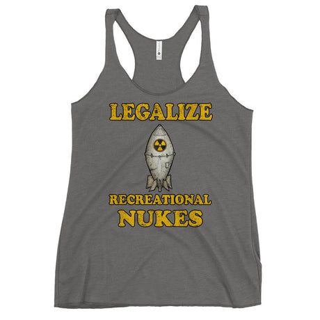 Legalize Recreational Nukes Women's Racerback Tank