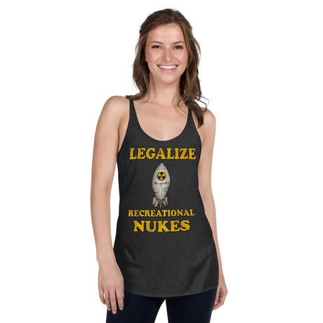 Legalize Recreational Nukes Women's Racerback Tank
