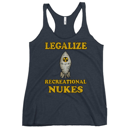Legalize Recreational Nukes Women's Racerback Tank