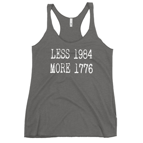 Less 1984 More 1776 Women's Racerback Tank