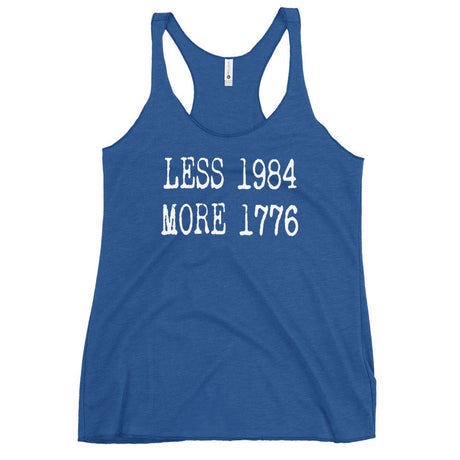 Less 1984 More 1776 Women's Racerback Tank