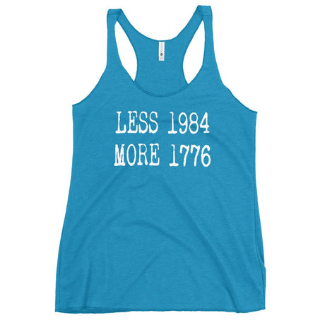 Less 1984 More 1776 Women's Racerback Tank