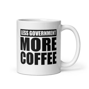 Less Government More Coffee Mug
