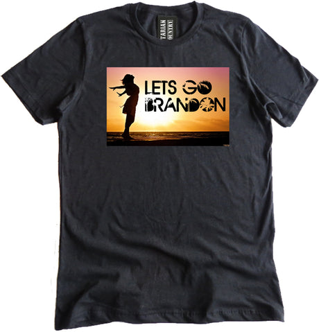 Let's Go Brandon Beach Shirt by Libertarian Country