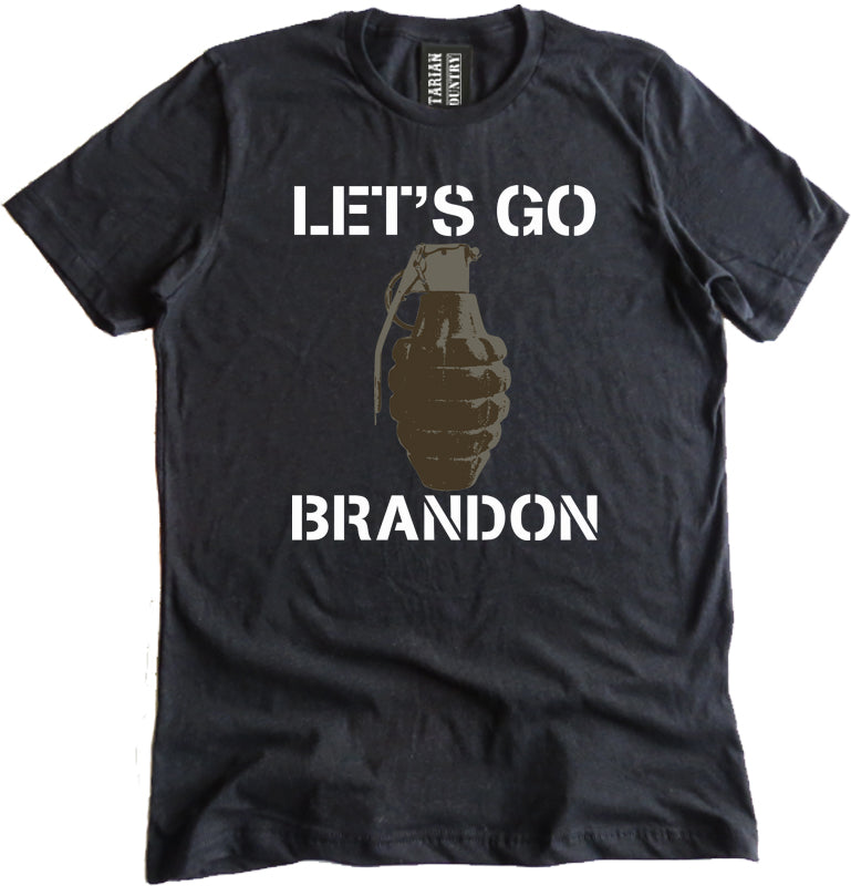 Let's Go Brandon Grenade Shirt by Libertarian Country