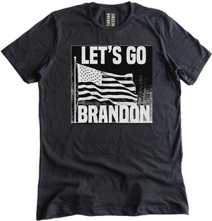 Let's Go Brandon Inverted American Flag Shirt by Libertarian Country