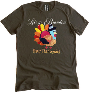 Let's Go Brandon Thanksgiving Shirt by Libertarian Country