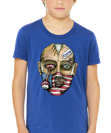Masked Zombie Voter Youth Shirt