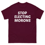 Stop Electing Morons Heavy Cotton Shirt - Libertarian Country