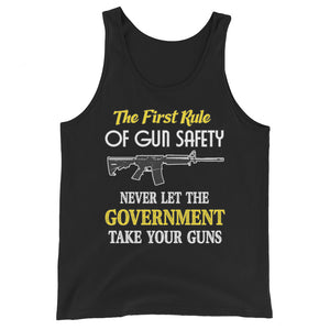 The First Rule of Gun Safety Tank Top