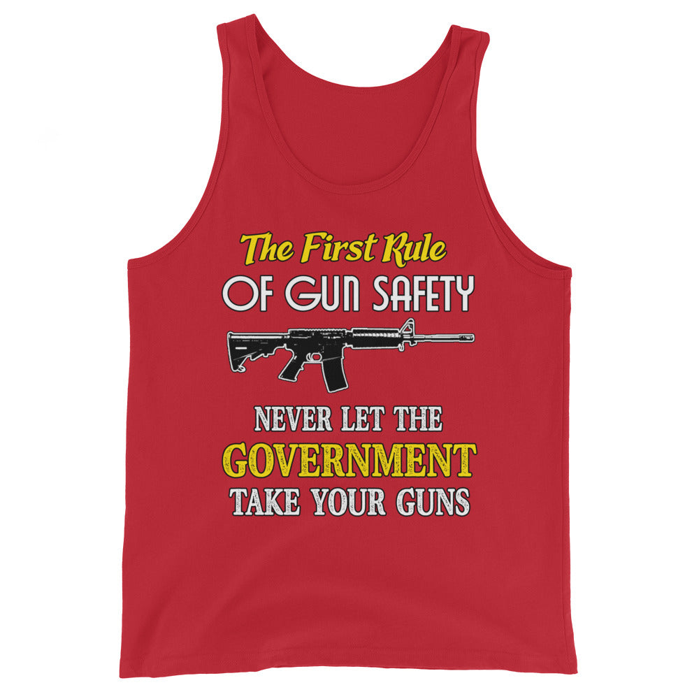 The First Rule of Gun Safety Tank Top - Libertarian Country