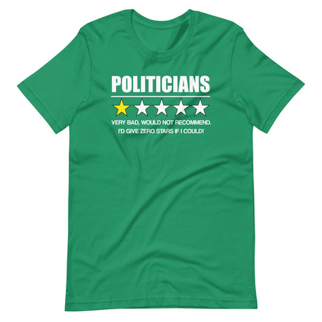 Politicians Very Bad Would Not Recommend Shirt