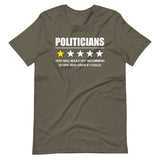 Politicians Very Bad Would Not Recommend Shirt