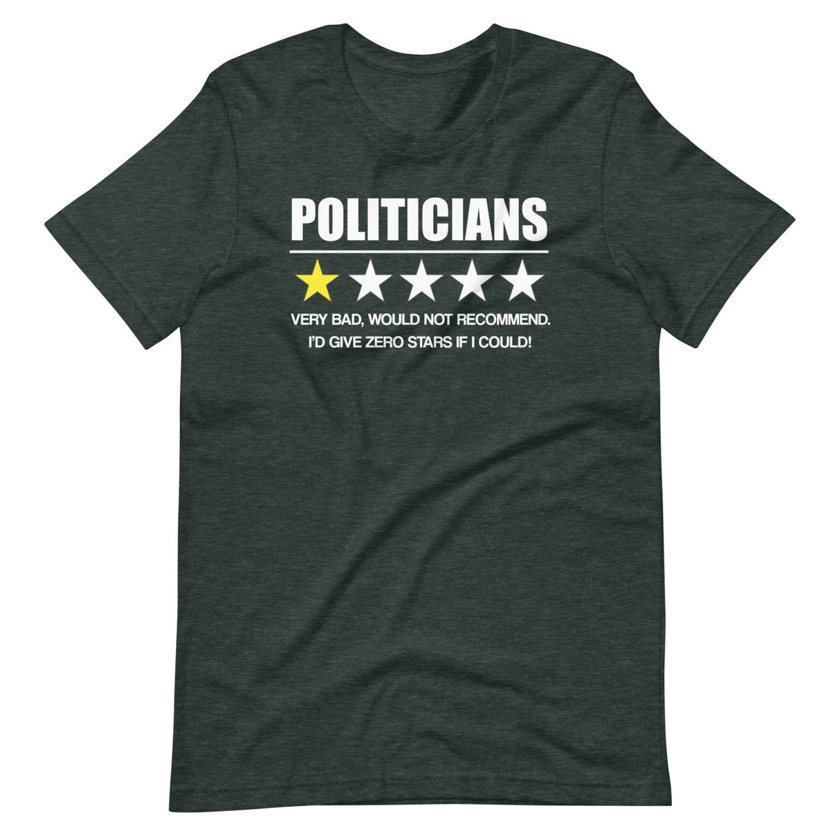 Politicians Very Bad Would Not Recommend Shirt