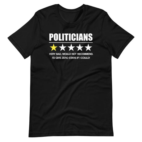 Politicians Very Bad Would Not Recommend Shirt